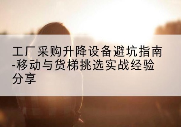 高州移动式升降机怎么选-工厂采购升降设备避坑指南-移动与货梯挑选实战经验分享
